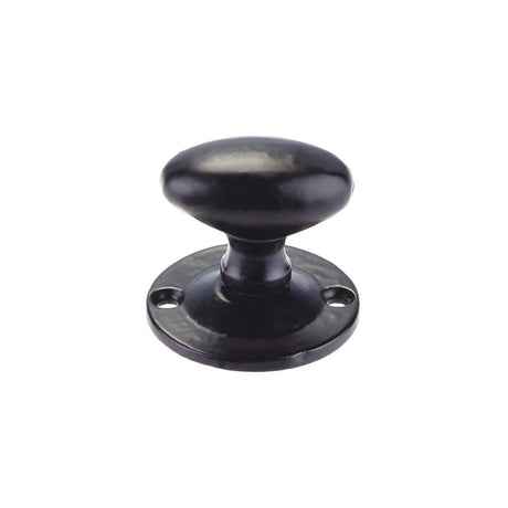 High quality image of the Foxcote Foundries - Oval Rack Bolt Thumb Turn - Antique Black | Sku. ff13 | available to order from Trade Door Handles.