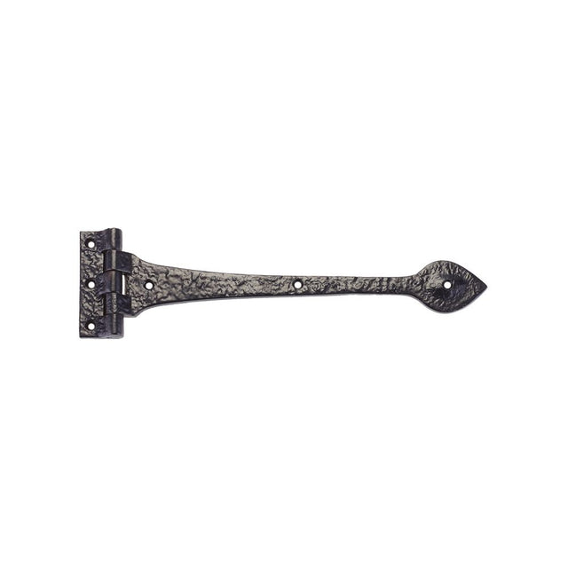 High quality image of the Foxcote Foundries - T Hinge - 12" - Pair - Antique Black | Sku. ff15 | available to order from Trade Door Handles.
