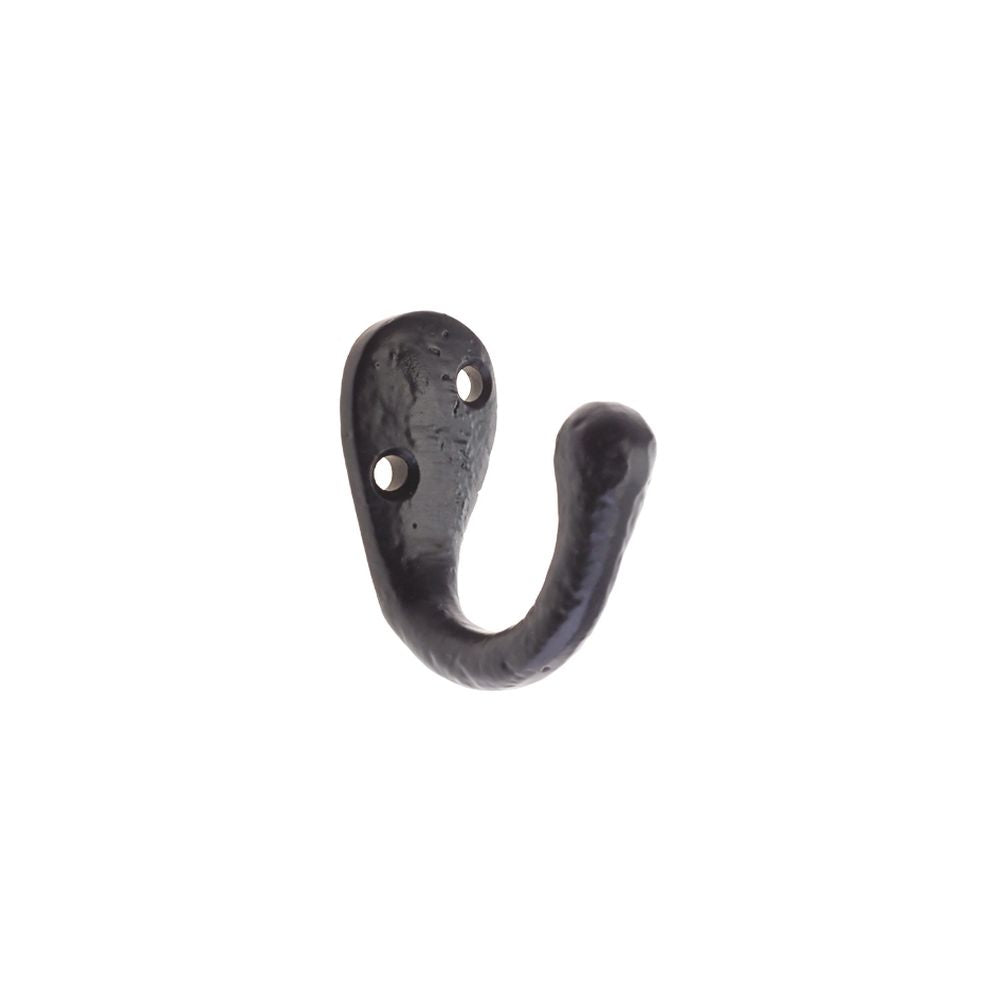 High quality image of the Foxcote Foundries - Coat Hook - 1.5" - Antique Black | Sku. ff21 | available to order from Trade Door Handles.