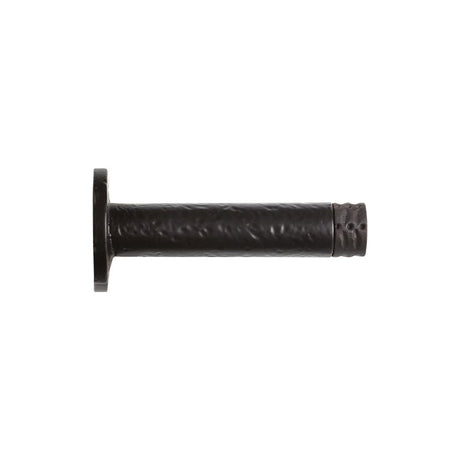 High quality image of the Foxcote Foundries - Door Stop - Cylinder c/w Rose - 90mm - Antique Black | Sku. ff23 | available to order from Trade Door Handles.