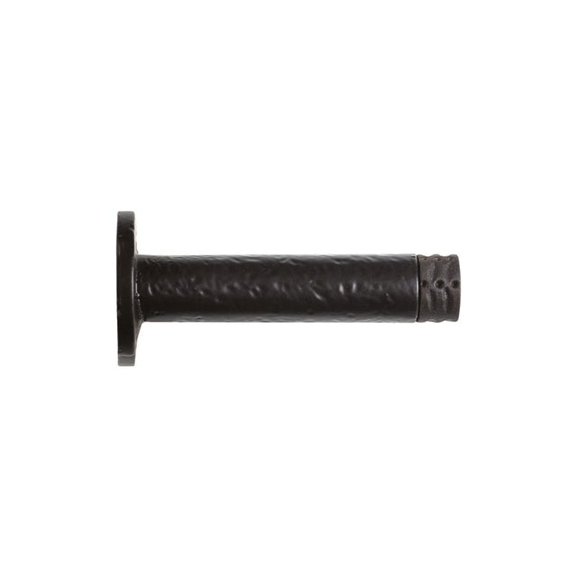 High quality image of the Foxcote Foundries - Door Stop - Cylinder c/w Rose - 90mm - Antique Black | Sku. ff23 | available to order from Trade Door Handles.