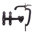 High quality image of the Foxcote Foundries - Thumb Latch - 6" - Antique Black | Sku. ff26 | available to order from Trade Door Handles.