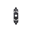 High quality image of the Foxcote Foundries - Bell Push with Rectangular Plate - 45mm x 77mm - Antique Black | Sku. ff33 | available to order from Trade Door Handles.