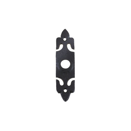 High quality image of the Foxcote Foundries - Bell Push with Rectangular Plate - 45mm x 77mm - Antique Black | Sku. ff33 | available to order from Trade Door Handles.