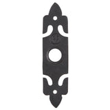 High quality image of the Foxcote Foundries - Bell Push with Fleur de Lys Plate - 30mm x 127mm - Antique Black | Sku. ff34 | available to order from Trade Door Handles.