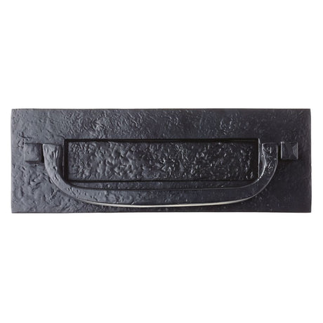 High quality image of the Foxcote Foundries - Postal Letter Plate - 12" x 4" - Antique Black | Sku. ff36 | available to order from Trade Door Handles.