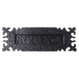High quality image of the Foxcote Foundries - Ledbury Letter Plate - 12" x 4" - Antique Black | Sku. ff37 | available to order from Trade Door Handles.