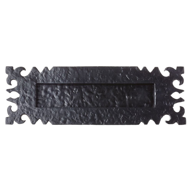 High quality image of the Foxcote Foundries - Ledbury Letter Plate - 12" x 4" - Antique Black | Sku. ff37 | available to order from Trade Door Handles.
