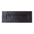 High quality image of the Foxcote Foundries - Traditional Plain Letter Plate - 10" x 4" / 195x45mm aperture - Antique Black | Sku. ff38 | available to order from Trade Door Handles.
