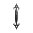 High quality image of the Foxcote Foundries - Fleur de Lys Pull Handle - 5" - Antique Black | Sku. ff42 | available to order from Trade Door Handles.
