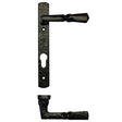 High quality image of the Foxcote Foundries - Narrow Style Multi-Point Handle - 92mm c/c - Antique Black | Sku. ff45 | available to order from Trade Door Handles.