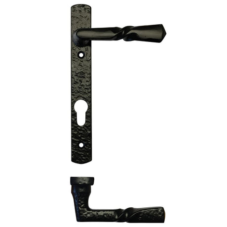 High quality image of the Foxcote Foundries - Narrow Style Multi-Point Handle - 92mm c/c - Antique Black | Sku. ff45 | available to order from Trade Door Handles.