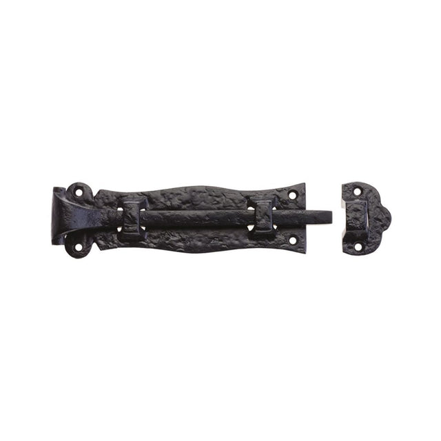 High quality image of the Foxcote Foundries - Plain Door Bolt - 4.5" - Antique Black | Sku. ff52 | available to order from Trade Door Handles.