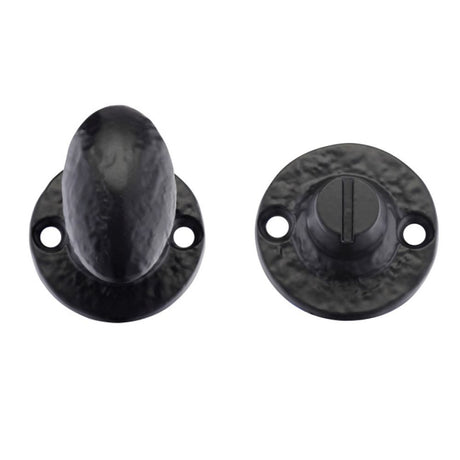 High quality image of the Foxcote Foundries - Turn and Release - 5mm spindle - Antique Black | Sku. ff54 | available to order from Trade Door Handles.