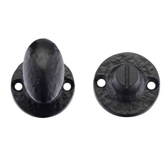 High quality image of the Foxcote Foundries - Turn and Release - 5mm spindle - Antique Black | Sku. ff54 | available to order from Trade Door Handles.