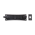 High quality image of the Foxcote Foundries - Cranked Curly Tail Door Bolt - 150mm x 42mm - Antique Black | Sku. ff57 | available to order from Trade Door Handles.