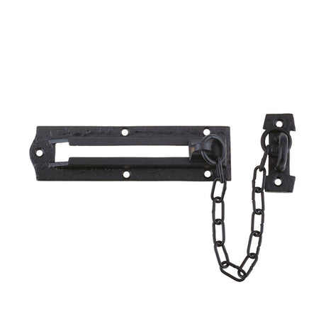 High quality image of the Foxcote Foundries - Door Chain - 155mm x 40mm - Antique Black | Sku. ff58 | available to order from Trade Door Handles.