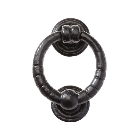 High quality image of the Foxcote Foundries - Ring Knocker - 5" - Antique Black | Sku. ff71 | available to order from Trade Door Handles.