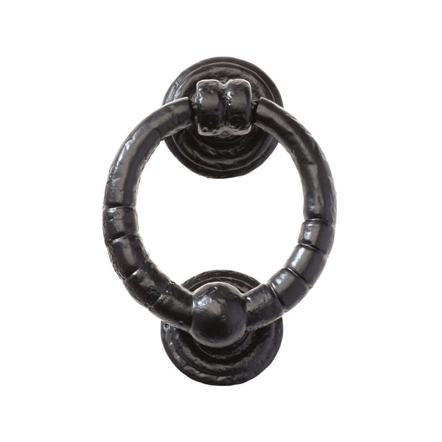 High quality image of the Foxcote Foundries - Ring Knocker - 5" - Antique Black | Sku. ff71 | available to order from Trade Door Handles.