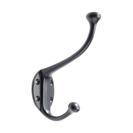 High quality image of the Foxcote Foundries - Hat and Coat Hook - Antique Black | Sku. ff72pcb | available to order from Trade Door Handles.