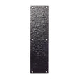 High quality image of the Foxcote Foundries - Finger Plate - 11.5" x 3" - Antique Black | Sku. ff75 | available to order from Trade Door Handles.