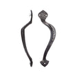High quality image of the Foxcote Foundries - Offcentre Pull Handle - 9.5" - Right Hand - Antique Black | Sku. ff80r | available to order from Trade Door Handles.