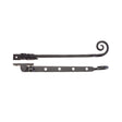 High quality image of the Foxcote Foundries - Curly Tail Casement Stay - 10" - Antique Black | Sku. ff90b | available to order from Trade Door Handles.