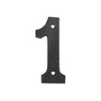 High quality image of the Foxcote Foundries - Numeral - No. 1 - 4" - Antique Black | Sku. ffn01 | available to order from Trade Door Handles.