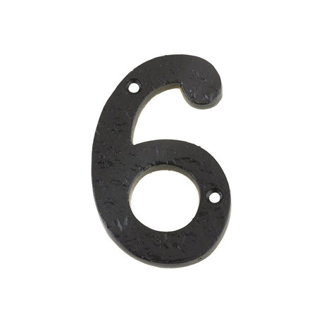 High quality image of the Foxcote Foundries - Numeral - No. 6 & 9 - 4" - Antique Black | Sku. ffn06 | available to order from Trade Door Handles.