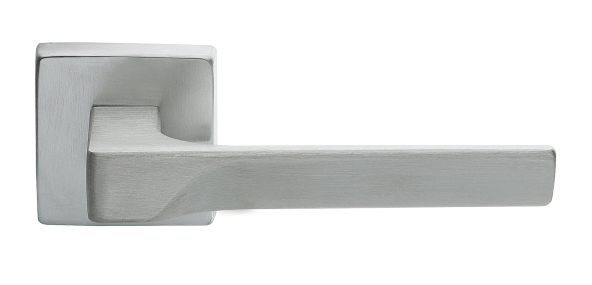 High quality image of Manital - Flash Lever on Square Rose - Satin Chrome | Sku. fh5sc | Trade Door Handles.