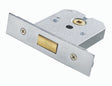 High quality image of Eurospec - Flat Deadlock 76mm - Satin Chrome Plated | Sku. fld8030scp | Trade Door Handles.