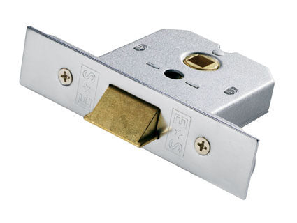High quality image of Eurospec - Flat Latch 76mm - Satin Chrome Plated | Sku. fll8030scp | Trade Door Handles.