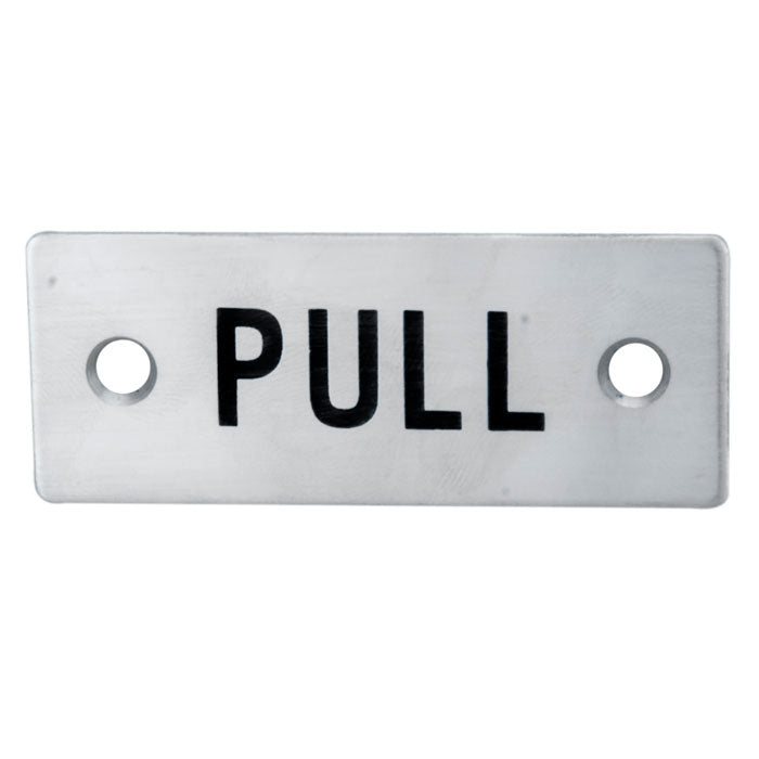 High quality image of Eurospec - Pull Symbol Sign - Satin Stainless Steel | Sku. fpa1301sss | Trade Door Handles.