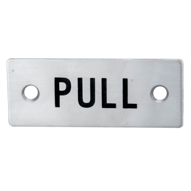 High quality image of Eurospec - Pull Symbol Sign - Satin Stainless Steel | Sku. fpa1301sss | Trade Door Handles.