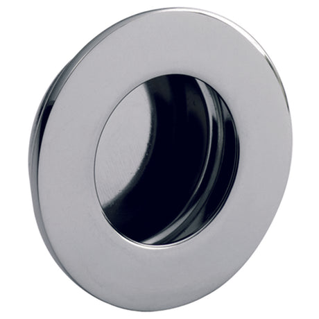 High quality image of Eurospec - Circular Flush Pull - Bright Stainless Steel | Sku. fph1003bss | Trade Door Handles.