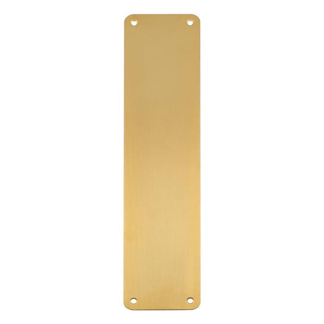 High quality image of Carlisle Brass - Finger Plate Plain 350 x 75mm - Satin PVD | Sku. fpp1350spvd | Trade Door Handles.