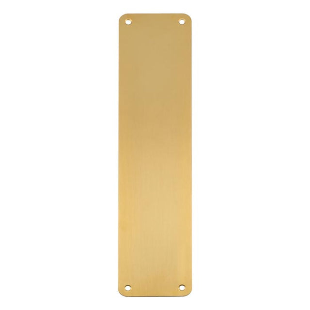 High quality image of Carlisle Brass - Finger Plate Plain 350 x 75mm - Satin PVD | Sku. fpp1350spvd | Trade Door Handles.