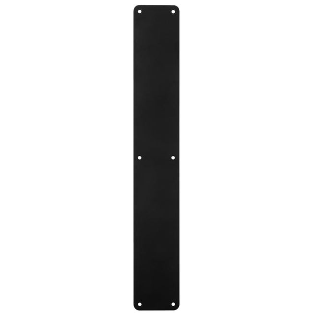 High quality image of Carlisle Brass - Finger Plate Plain 500 x 75mm - Matt Black | Sku. fpp1500mb | Trade Door Handles.