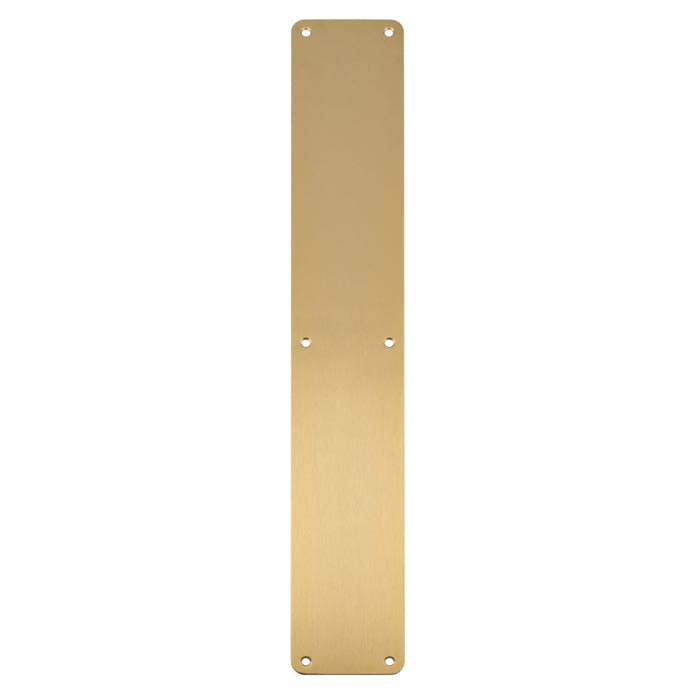 High quality image of Carlisle Brass - Finger Plate Plain 500 x 75mm - Satin PVD | Sku. fpp1500spvd | Trade Door Handles.