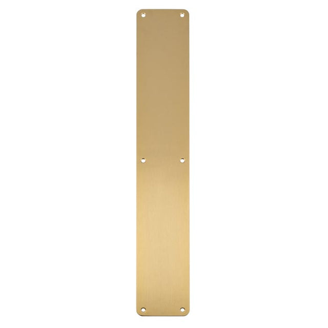 High quality image of Carlisle Brass - Finger Plate Plain 500 x 75mm - Satin PVD | Sku. fpp1500spvd | Trade Door Handles.
