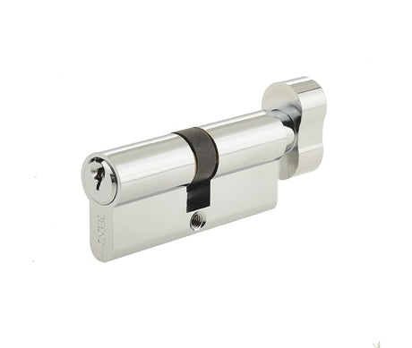 Frelan Hardware Locks & Latches Polished Chrome / Euro Cylinder & Turn / 50 x 50mm Frelan - 100mm PC Euro cyl & turn