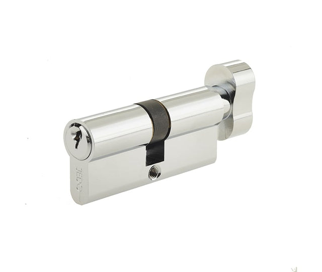 Frelan Hardware Locks & Latches Polished Chrome / Euro Cylinder & Turn / 50 x 50mm Frelan - 100mm PC Euro cyl & turn