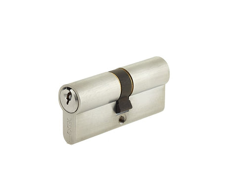 Frelan Hardware Locks & Latches Satin Chrome Frelan - 100mm SC Euro double cylinder