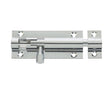 Frelan Hardware Accessories Polished Chrome / Straight Surface Bolts / 100mm / 4" Frelan - 100x25mm PC STR Barrel bolt