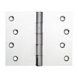 Frelan Hardware Hinges Polished Chrome / Projection Hinges / 4" x (102mm) Frelan - 102x127mm Projection Brass Hinges - Polished Chrome