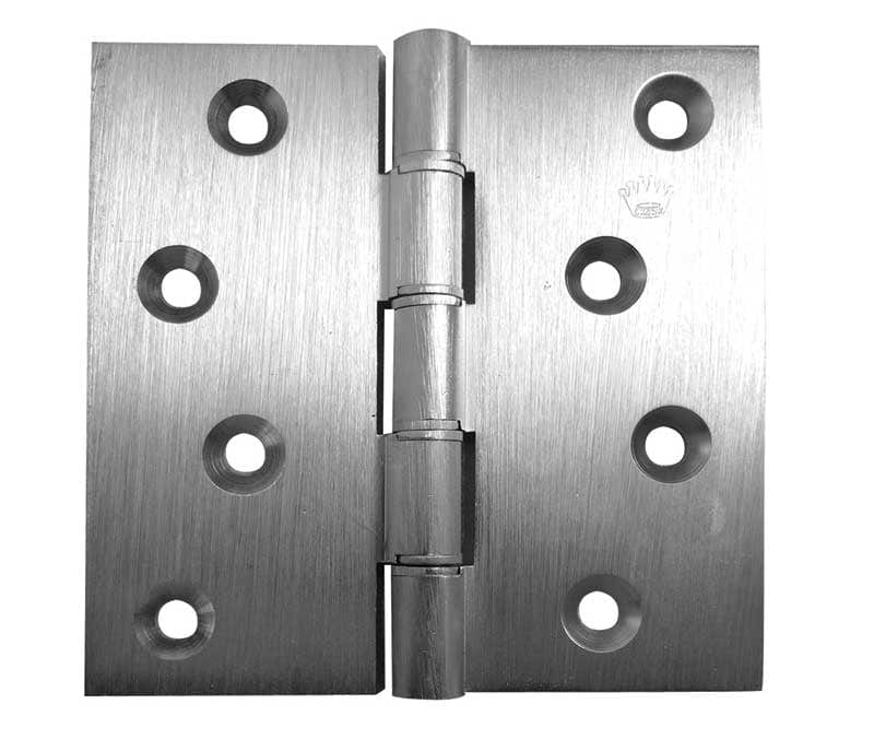 Frelan Hardware Hinges Satin Chrome / Projection Hinges / 4" x (102mm) Frelan - 102x127mm Projection Brass Hinges - Satin Chrome