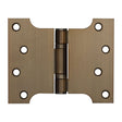 Frelan Hardware Hinges Antique Brass / Parliament Hinges / 4" x (102mm) Frelan - 102x127x3mm Antique Brass Parliament Ball Bearing Hinge