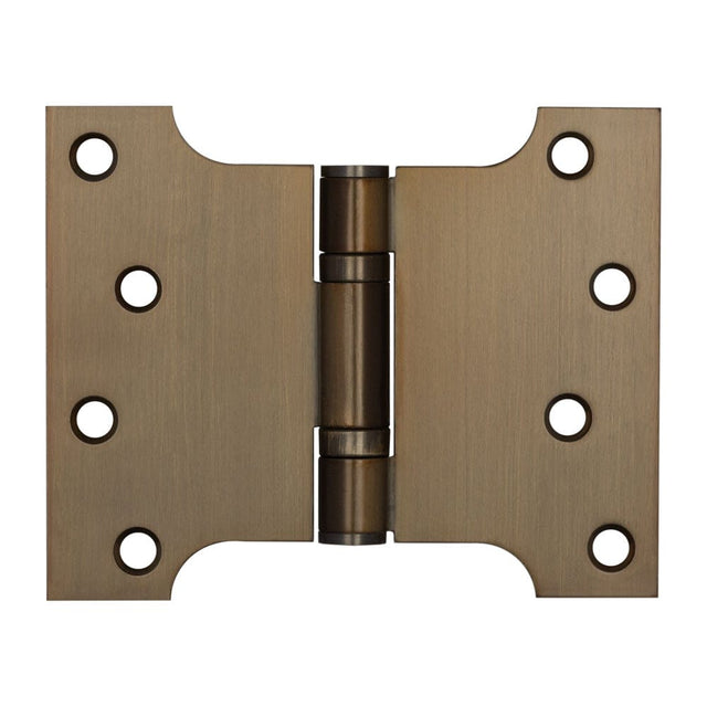 Frelan Hardware Hinges Antique Brass / Parliament Hinges / 4" x (102mm) Frelan - 102x127x3mm Antique Brass Parliament Ball Bearing Hinge
