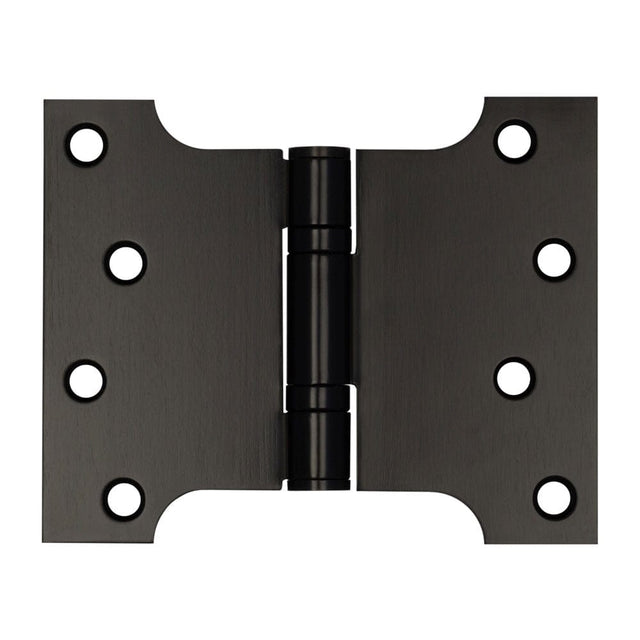 Frelan Hardware Hinges Black / Parliament Hinges / 4" x (102mm) Frelan - 102x127x3mm Matt Black Parliament Ball Bearing Hinge
