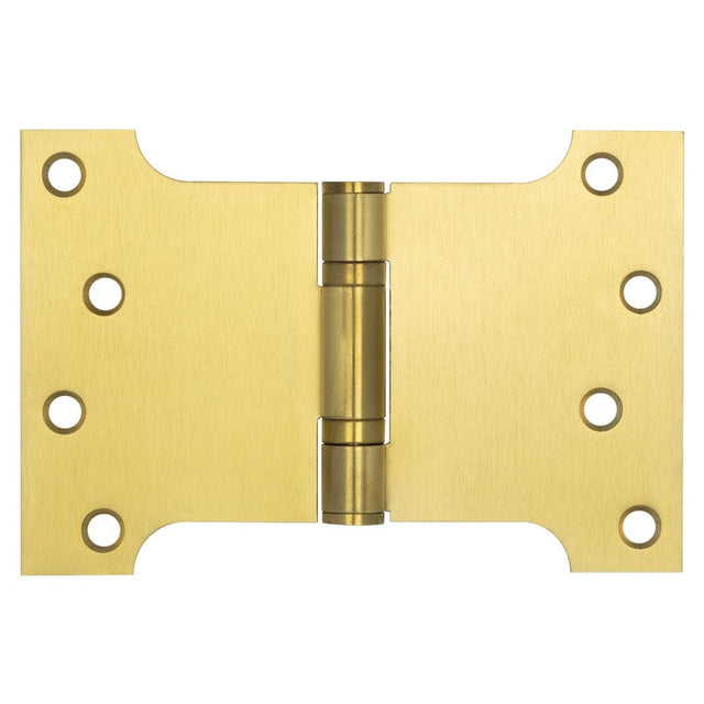 Frelan Hardware Hinges Satin Brass / Parliament Hinges / 4" x (102mm) Frelan - 102x152x3mm Satin Brass Parliament Ball Bearing Hinge